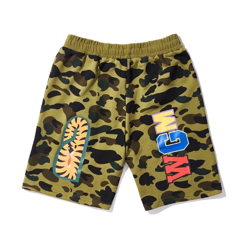 Ready Camouflage Shark Head Printed Cotton Shorts For Men Youth Fashion**