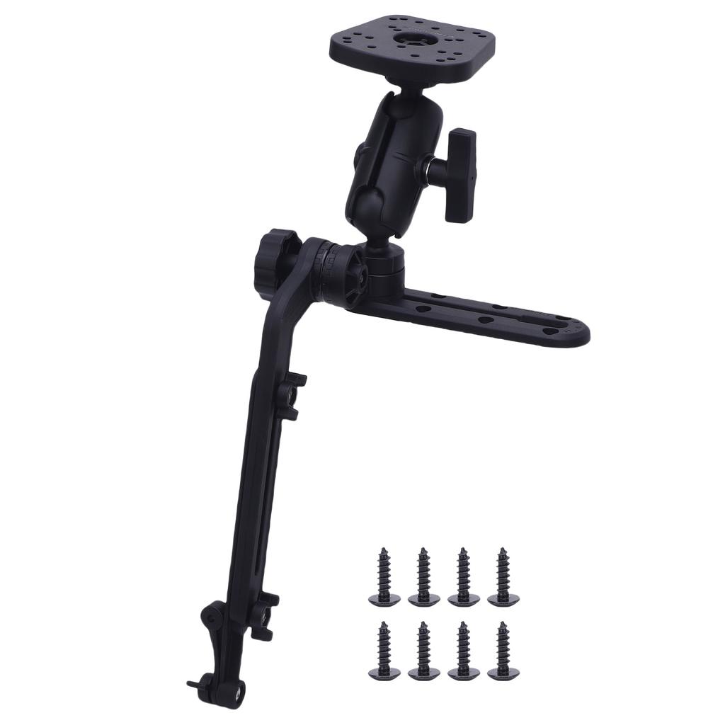 Marine Electronic Mount 1.5in Ball Base Fish Finder Mounting Plate with Adjustable Arm Replacement for Scotty