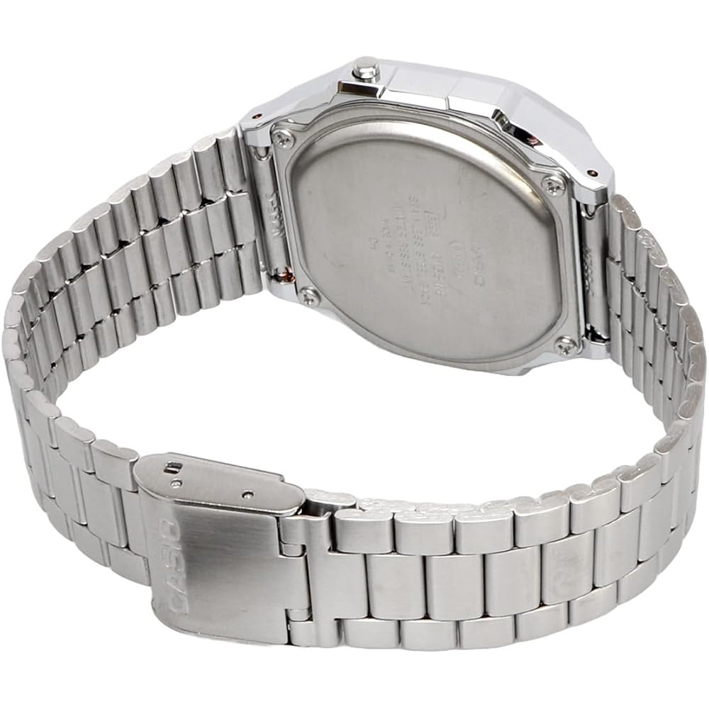 Casio Vintage Series A168WA-8AY Digital Watch Silver Light Beige Unisex Kids