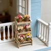 Mini Potted Flowers Flower Pot Basket Simulation Miniature Dollhouse Decor Food Play Po Prop Scene Accessories Home Decor