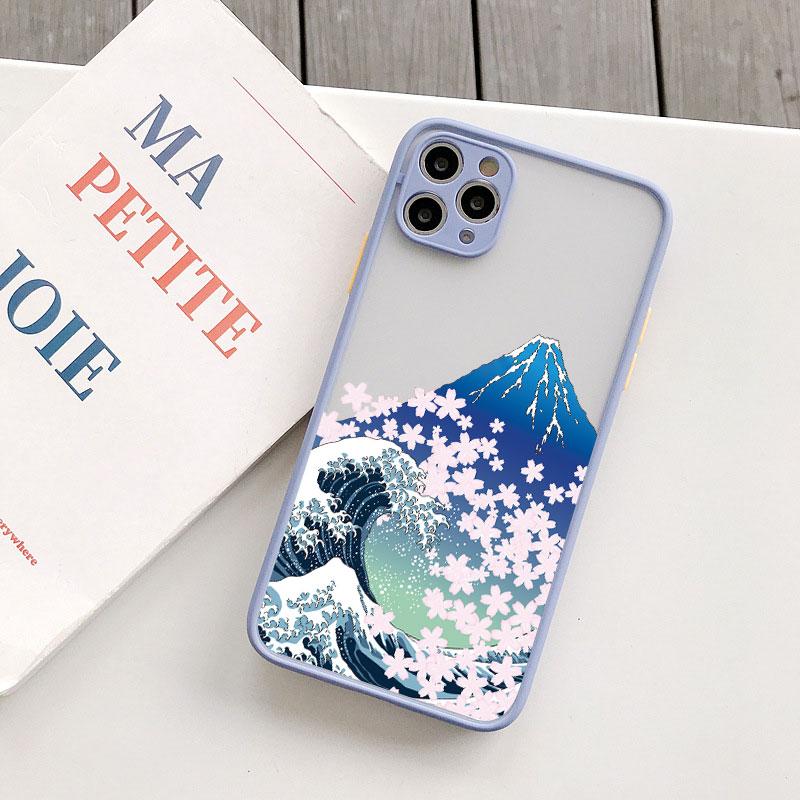Fashion Japan The Great Wave Of Kanagawa Phone Case For iPhone XS X XR 13 12 Mini 17 11 14 15 16 Pro Max Plus Cover Art Fundas