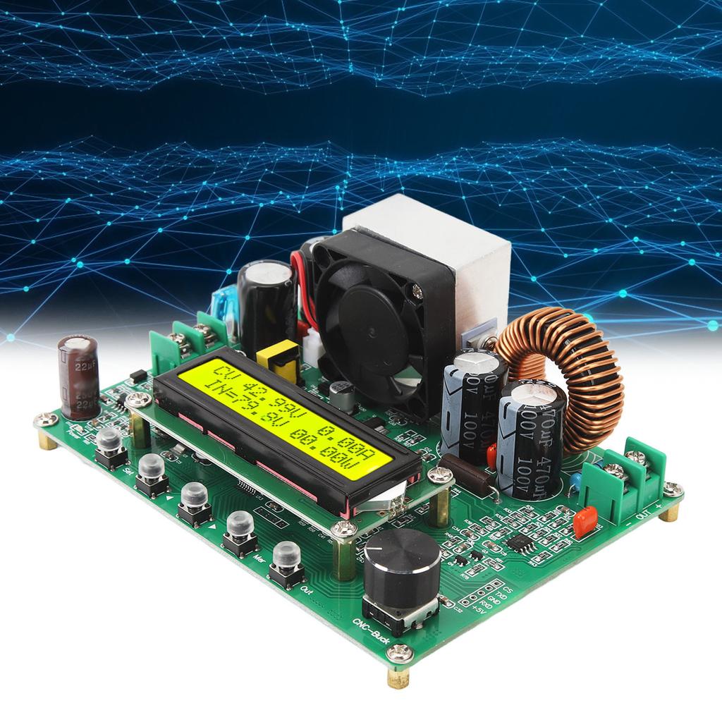 Voltage   Module 10‑100V Input 0‑90V Output LCD Digital Display Volt   Converter for Control