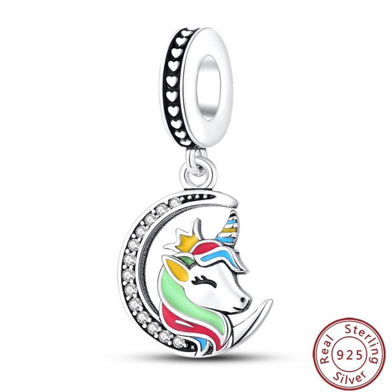 Dreamy Unicorn Series Copper Rainbow Cloud Dreamy Color Charms Beads 3Mm Diy Fine Jewelry Making