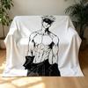 Jujutsu Kaisen Super Soft Flannel Blanket Gojo Satoru Anime Peripherals Suitable for Sofa Office Thin Air Conditioning Blanket