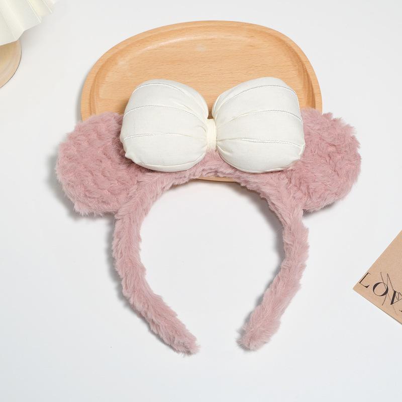 Cartoon Plush Headband: Cute Hair Accessory for Women & Kids, Perfect for Face Washing