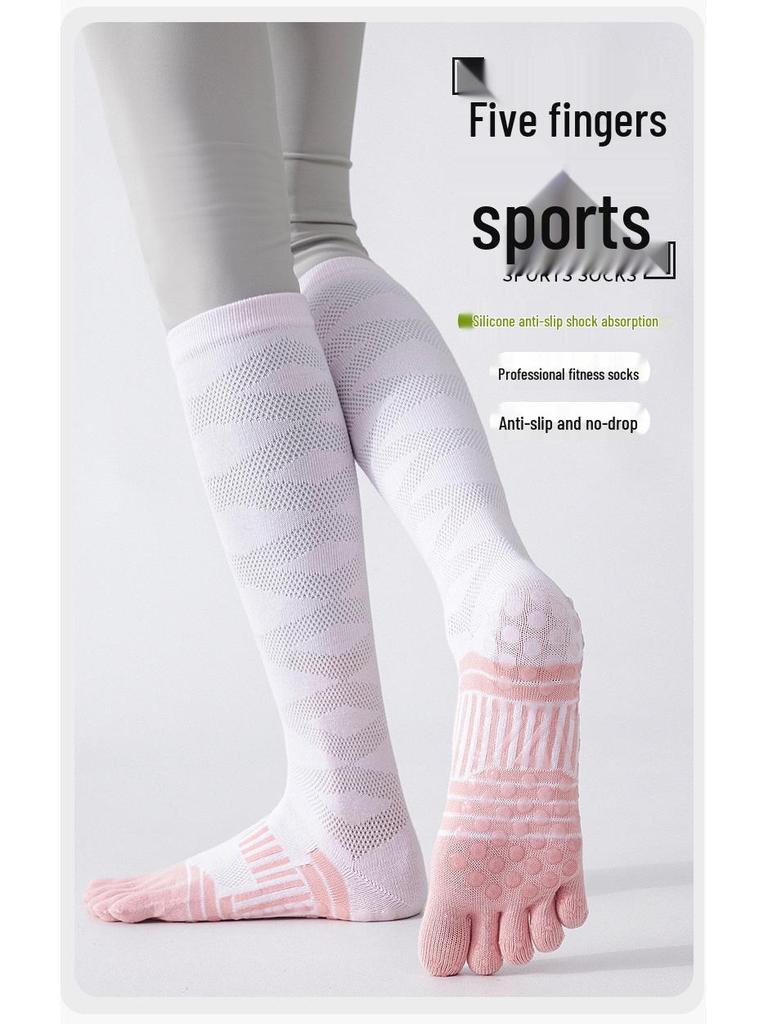 Non-Slip Five-Toe Pilates & Yoga Socks with Massage Sole