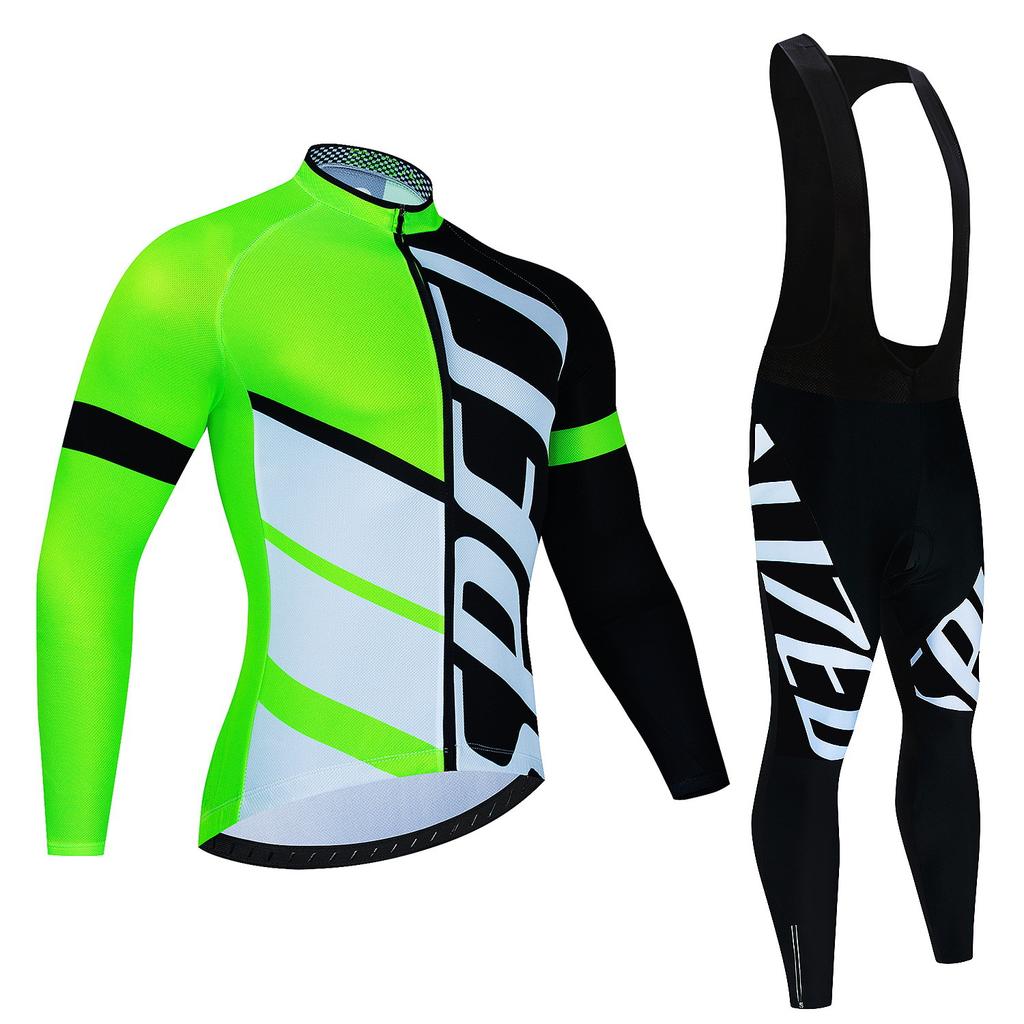 Cycling Suit Long-sleeved Suit, Cycling Suit Spring and Autumn Tour De France Competition Suit