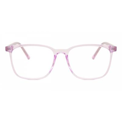 Full Rim Square Transparent Purple Smartbuy Collection Leonidas Cp124d Fashion Unisex Eyeglasses