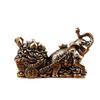 Brass Ornament Treasure Bowl Elephant Pulling Cart Home Craft Full Copper Living Room Office Opening Gift Decoration
