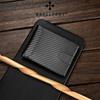 Baellerry Carbon Fiber Texture Short Wallets for Men Fashion Business ID Card Holder Bi-fold Wallet Hasp Coin Purse