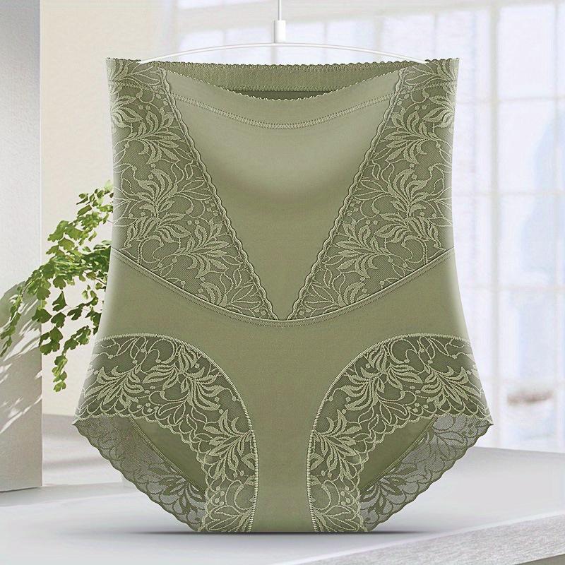 High Waist Lace Shapewear Panties for Women, Tummy Control Body Shaper Underwear