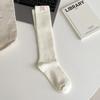 Pure Cotton Knee-high Socks Solid Color Lower Leg Socks New Long Tight Socks  Fall Winter