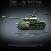 Neue Armee-Militärwaffen des Zweiten Weltkriegs 1944 IS-2 Schwerer Panzer Modellbausteine DIY WW2 Steine Soldaten Spielzeug Junge Geschenk 1703 Stück