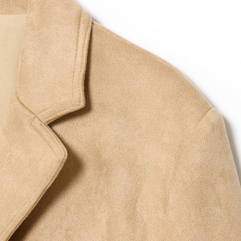 Kaslead New Women Clothes Western Style Fashion Simple Loose Suede Blazers