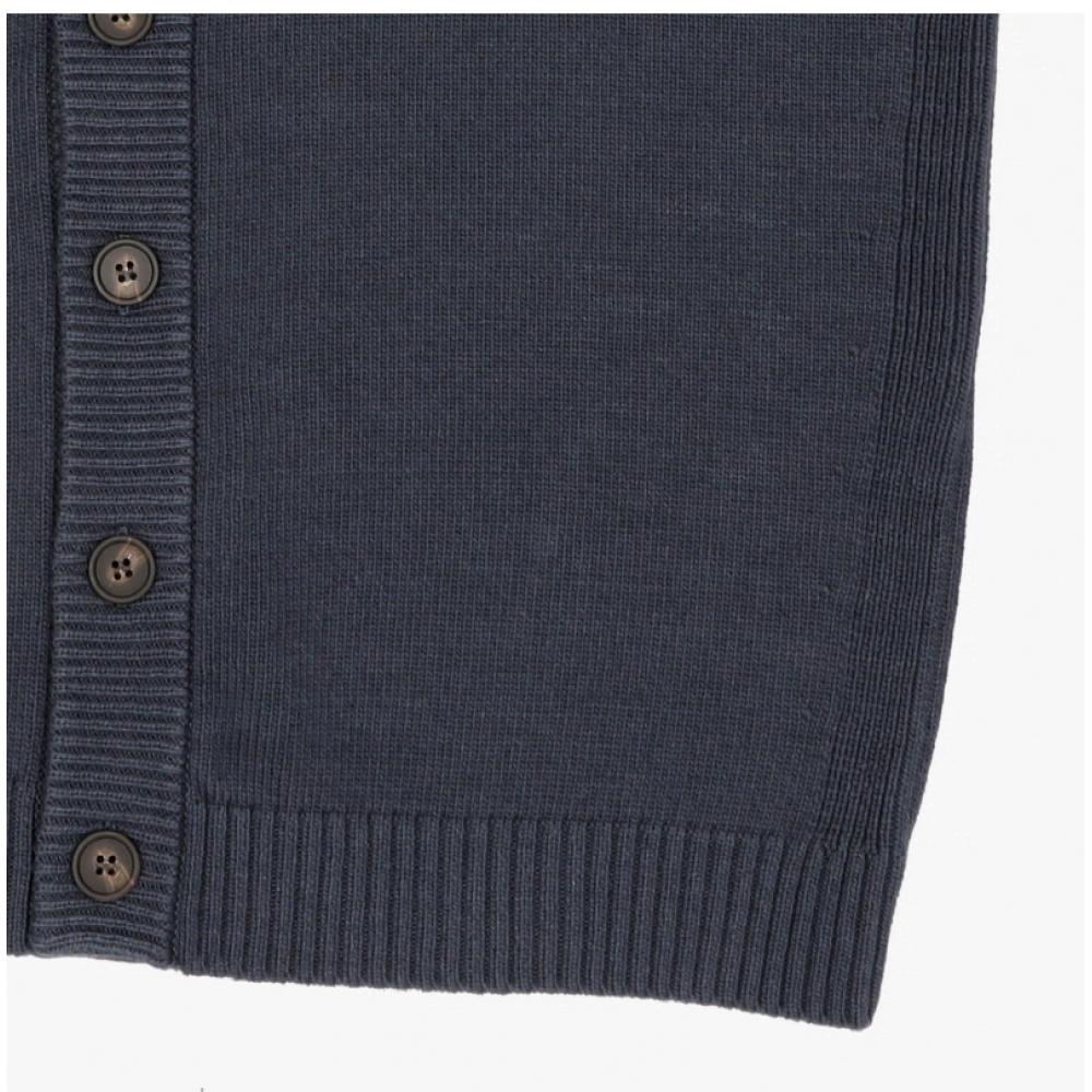 MaiSon KitSune Bold Fox Head Patch V Neck Men S Cardigan Om00502kt1099