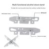 Portable Heat Resistant Alcohols Stove Support Rack Outdoor Camping Burners Bracket Stainless Steels Detachable Bracket
