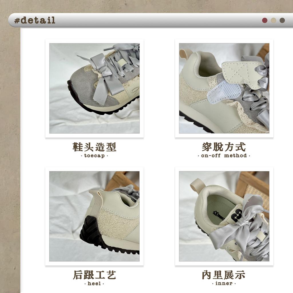 XSHX retro girls jogging function sneakers Y2K American sweet cool Wenzhou classmate princess style Velcro autumn