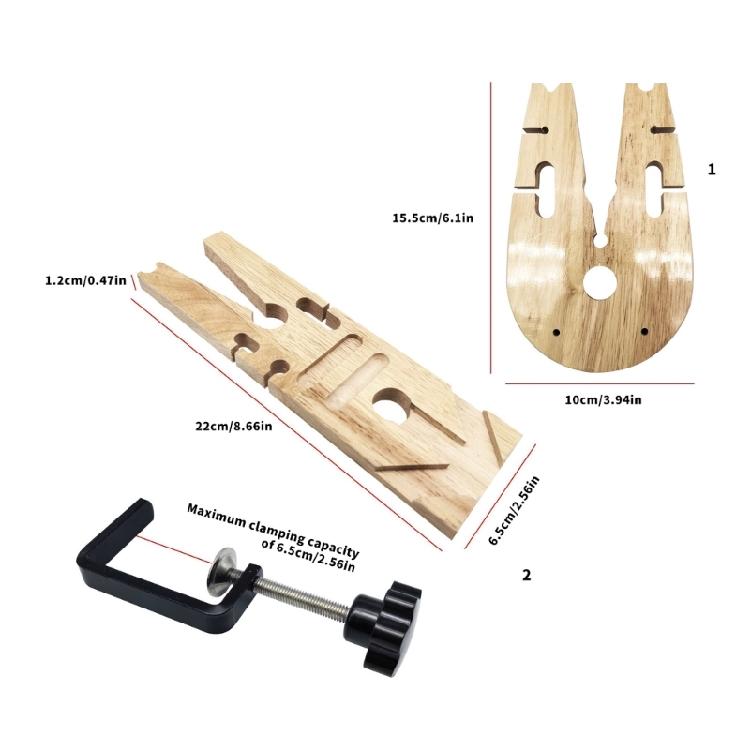 Multipurpose Desktop Clamp for Jewelry Making Wooden Workholding Devices for Jewelry Making Processing Tool