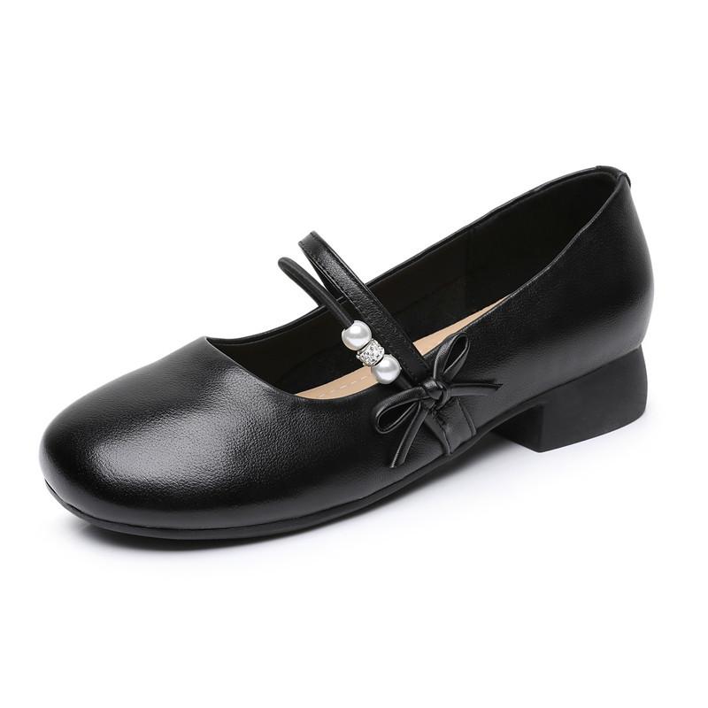 

Fashion GKTINOO Genuine leather Mary Jane shoes for spring summer 2025 fashion soft soled comfortable women s shoes 43