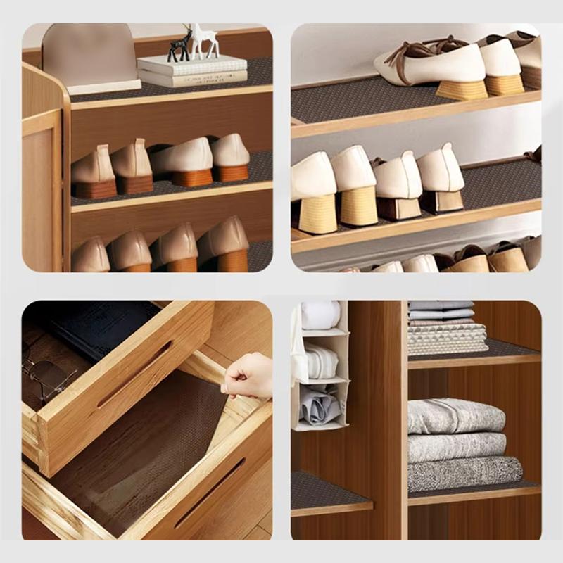 5/3/1M Reusable Drawer Liners EVA Moisture-proof Dustproof Cabinet Mat Placemat Non-slip Liner Shelf Paper Washable Clear Black 