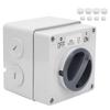 Outdoor Waterproof Switch Socket Rotary OnOff Dustproof Isolation Buttons Indicators 250V(1P 32A )