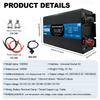 Pure Sine Wave Inverter 15000W 2 Sockets Solar Inverter DC 12/24/48/60/72V To AC 110V/220V Home Outdoor Camping Current Inverter