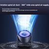 5-speed Desktop Circulating Fan USB Charging Digital Display Turbo Wall Mounted Small Fan