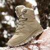 2024New Men's Shoes High Quality Winter New High Top Cotton Boots with Warm Thick Sole and Fleece for Men's High Top Snow Boots
