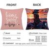 Female motorcyclist Cushion Household Decoration Linen Sofa Cushion Cover: Skin-Friendly & Breathable with Invisible Zipper