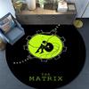 Matrix Pattern Round rug,Carpet Rug for Living Room Bedroom Playroom ,Non-slip Floor Mat,Holiday Gifts and Birthday Gifts.