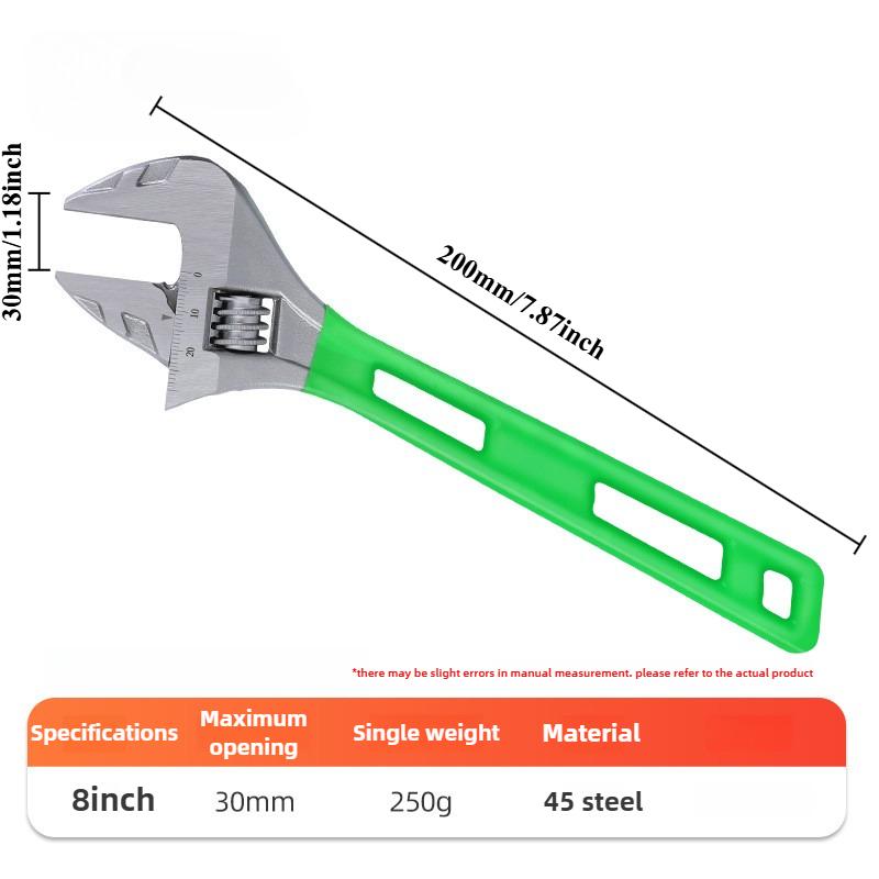 

Universal Spanner Nut Key Large Opening Adjustable Wrench Bathroom Pipe Plumbing Repair Hand Tools 8/10/12 Inch