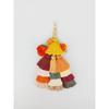 LALA Handgemachtes Pompon Rattan Charm Ornament - Orange