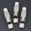 1Pc Cat7 Cat6A Cat8 Rj45 Connector Tool-Free Zinc Alloy Shielded Ethernet Termination Plugs