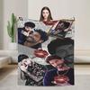 CCharly Flow Soft Blankets  Travel Plush Throw Blanket Novelty Bedroom Flannel Bedspread Sofa Bed Cover