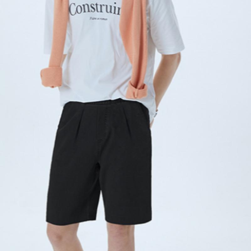 Baiyu Men Blended Denim Half Pants 2 Set Ld5m