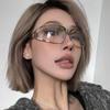Women's Metal Y2K Hollow Sunglasses - Trendy European & American Style for Clubbing