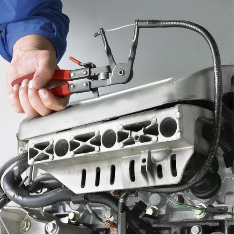 2FT Flexible Wire Hose Clamp Pliers Long Reach Bendable for Fuel Oil Water Hose Automotive Tool