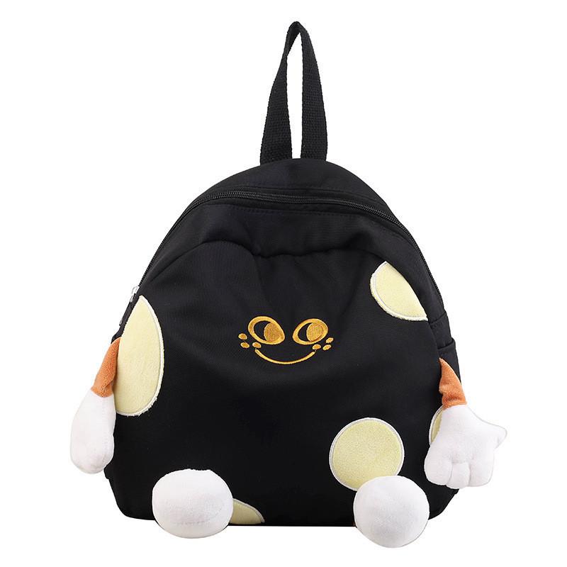 

Fashionable Cute Nylon Children s Backpack For Boys And Girls With Cartoon Design чорний