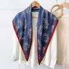 Summer 1116 New Twill Cool Triangle Scarf Women's Fashion Versatile Neck Protection Scarf Thin Sunscreen Outer Scarf