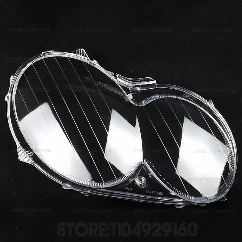 Pair Headlight Cover Shell Car Headlight Lens Cover For Mercedes-Benz W209 CLK 2-Door 2003-2009 Headlamp Shade Shell Glass Cover