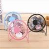 USB Rechargeable 4Inch Metal Desk Fan Super Quiet Portable Mini for Home Office Camping Travel