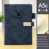 A5 Sheepskin Leather Business Notebook – Thick, Soft Cover for Meetings & Records