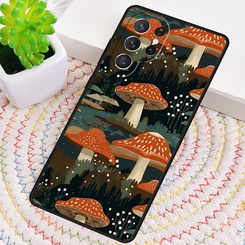 Mushroom Forest Silicone Phone Case For Samsung Galaxy Note 10 Pro S26 S25 S24 S23 S22 S21 Plus S25Ultra Capa Cover