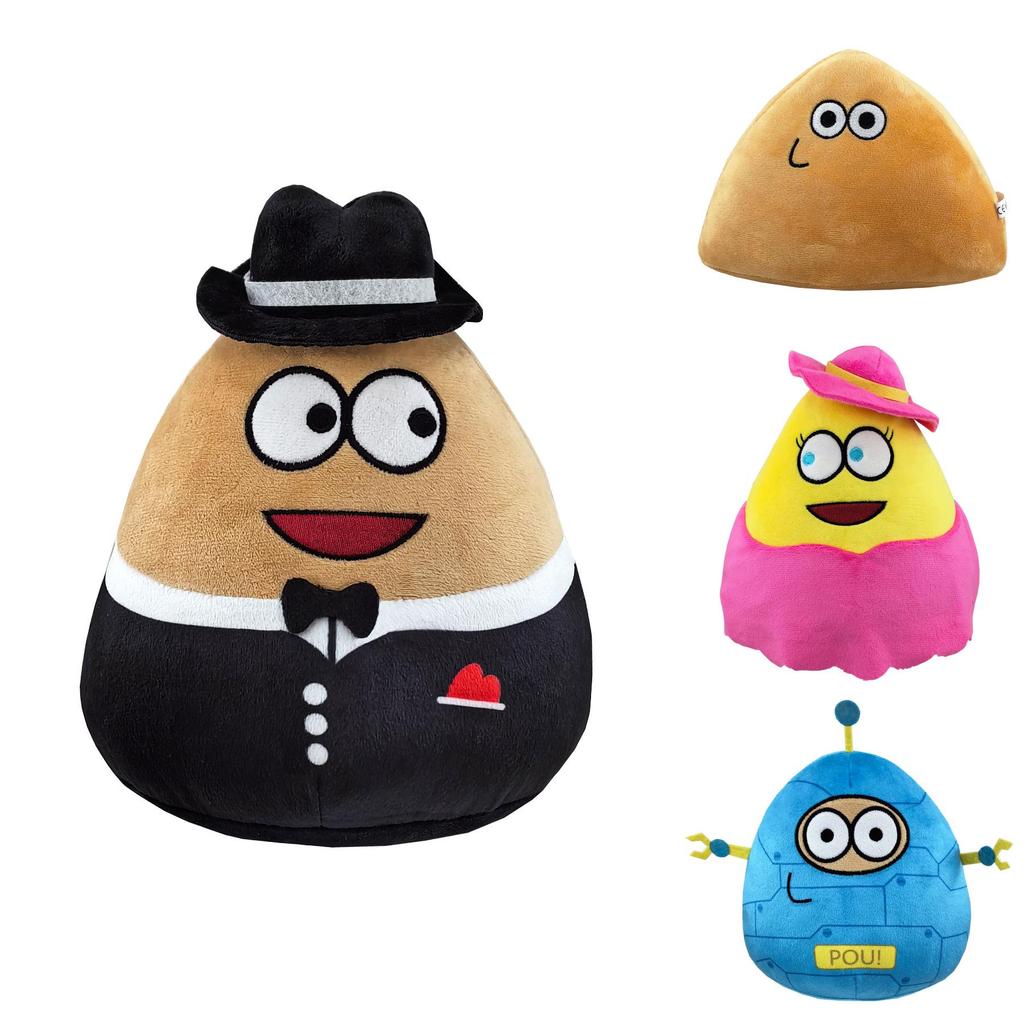 Fofo Meu Animal de Estimação Alienígena Brinquedo de Pelúcia Boneca Pou Personagem de Fruta Recheado Pelúcia Curta Macia