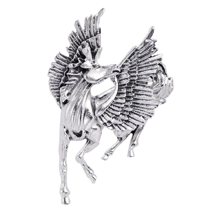 

Sturdy Pegasus Brooch in Plated Alloy Material with Elegant Finish Collar Pin for Perfect Gift and Style Statement