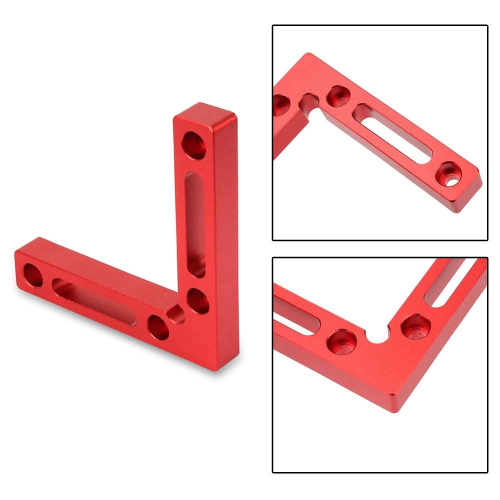 4.7" X 4.7" / 12x12cm 90 Degree Positioning Squares Aluminium Alloy Red Anodized Corner Clamping Square L-Shaped Design