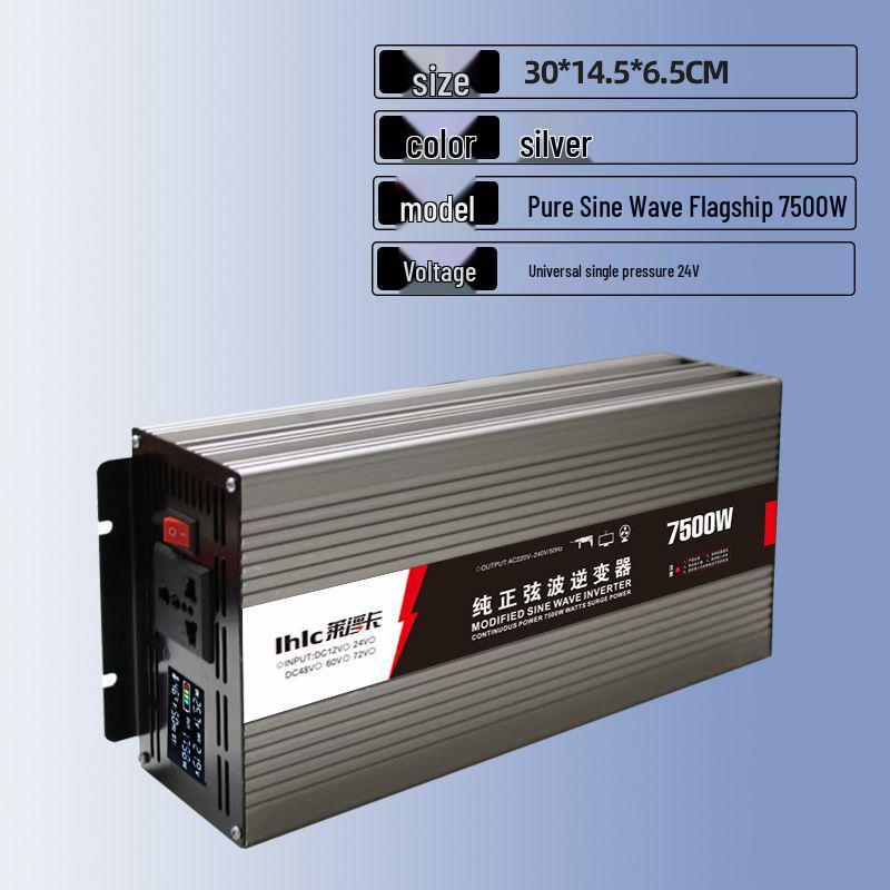 High-Power Pure Sine Wave Smart Inverter: 12V/24V/48V/60V To 220V for Car and Home Use