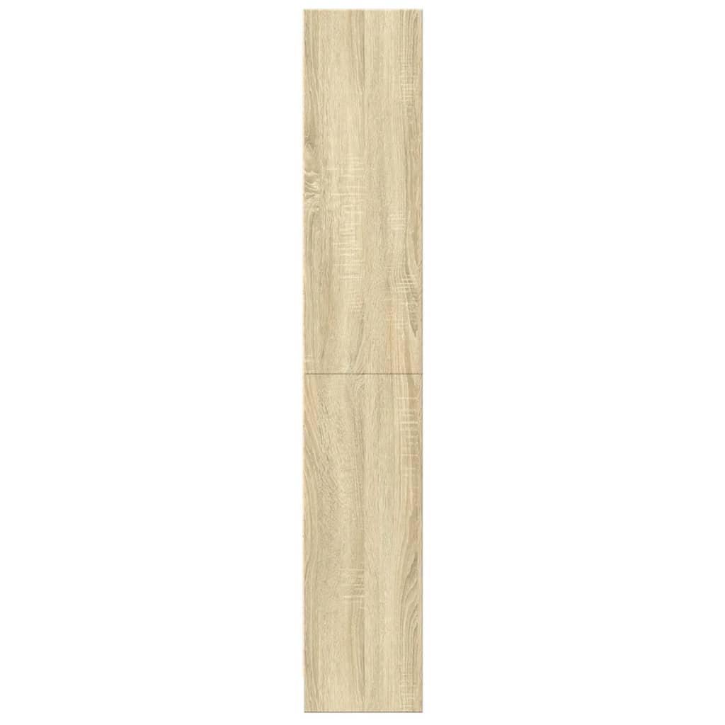 Bookshelf Sonoma Oak 60 x 24 x 143 cm Engineered Wood