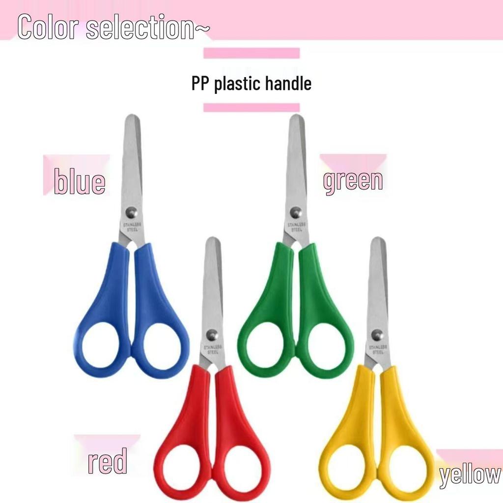 Children's Safety Stainless Steel Ruler Scissors for Origami and Craft – Small, with Scale