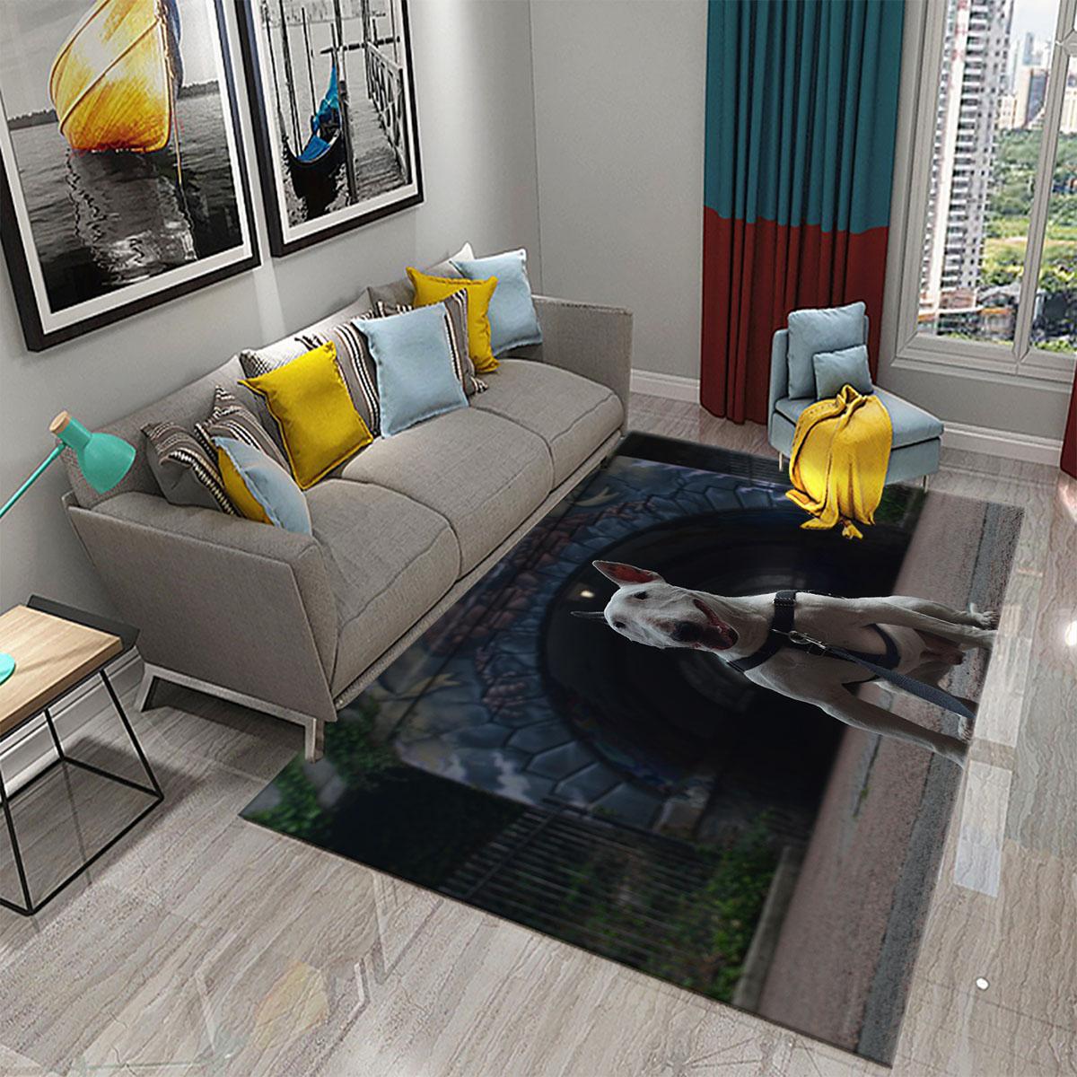 

Нескользящий напольный коврик для ванной комнаты, кухни, балкона, гостиной, спальни, коврик, милый ковер с английским бульдогом 40x60cm